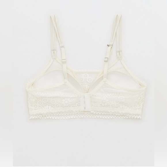 AERIE REAL POWER WIRELESS PUSH UP JOY LACE BRA 34C NWT - Picture 5 of 8